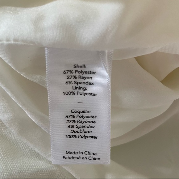 NWT Likely White Hirsch MIDI Mermaid Dress V-Neck Adjustable O-Ring Straps 2 - Picture 9 of 10